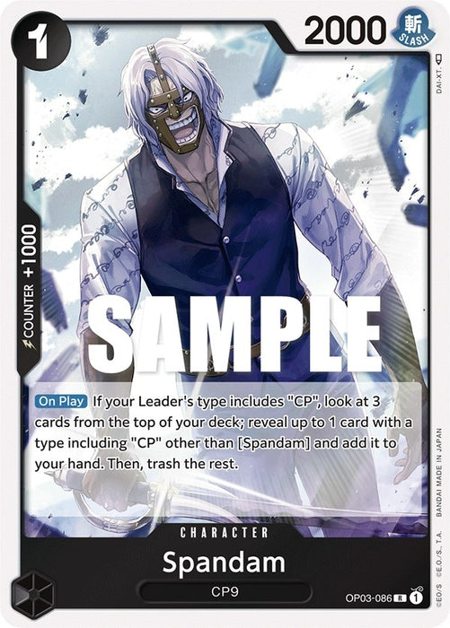 Image for Spandam (OP03-086) (Foil) [Pillars of Strength] - One Piece Card Game