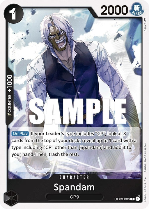 Image for Spandam (OP03-086) (Foil) [Pillars of Strength] - One Piece Card Game