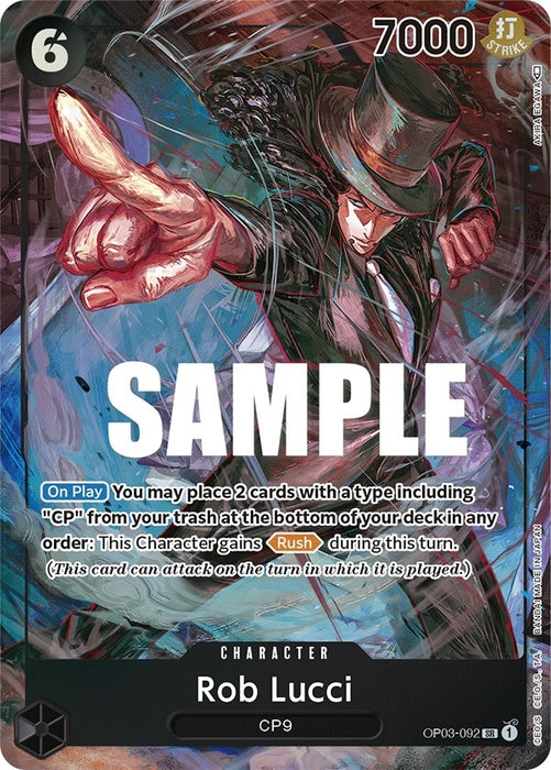 Rob Lucci (092) (Alternate Art) (OP03-092) (Foil) [Pillars of Strength]