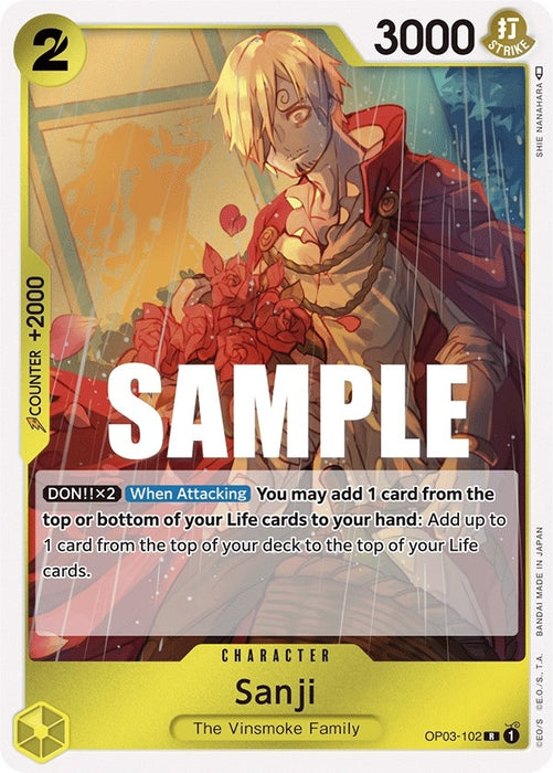 Image for Sanji (OP03-102) (Foil) [Pillars of Strength] - One Piece Card Game