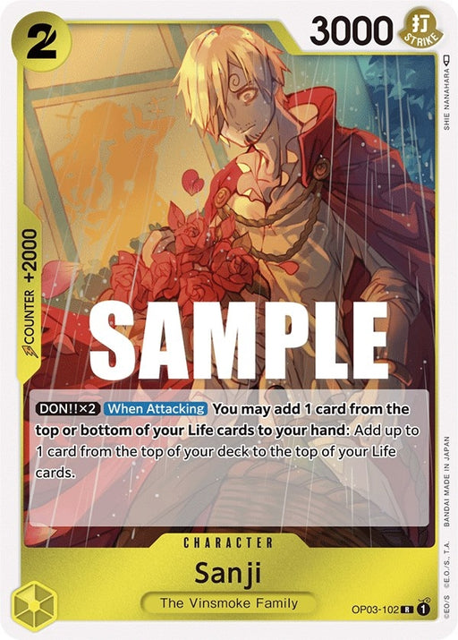 Image for Sanji (OP03-102) (Foil) [Pillars of Strength] - One Piece Card Game