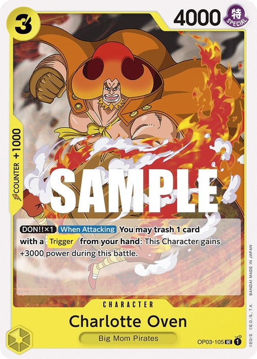 Image for Charlotte Oven (OP03-105) [Pillars of Strength] - One Piece Card Game