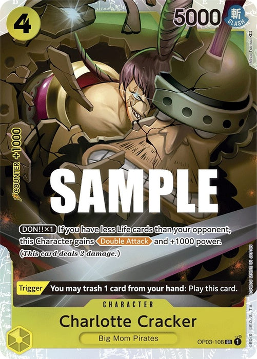Image for Charlotte Cracker (OP03-108) (Foil) [Pillars of Strength] - One Piece Card Game