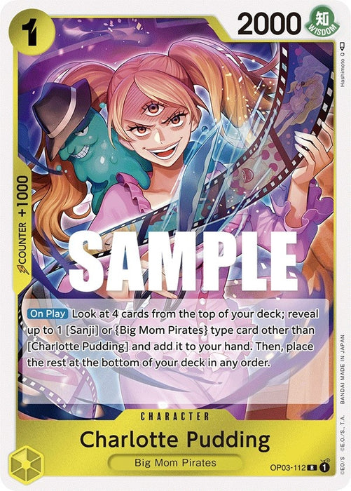 Image for Charlotte Pudding (OP03-112) (Foil) [Pillars of Strength] - One Piece Card Game