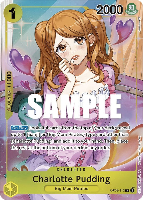 Image for Charlotte Pudding (Alternate Art) (OP03-112) (Foil) [Pillars of Strength] - One Piece Card Game
