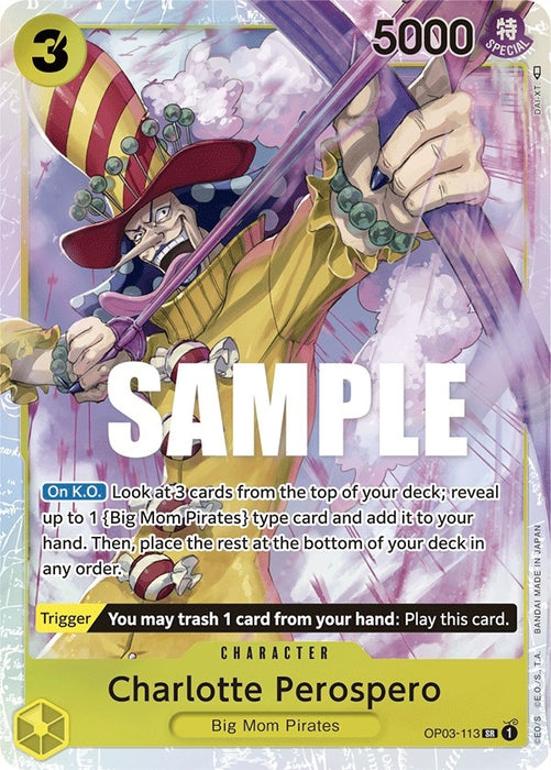 Image for Charlotte Perospero (OP03-113) (Foil) [Pillars of Strength] - One Piece Card Game