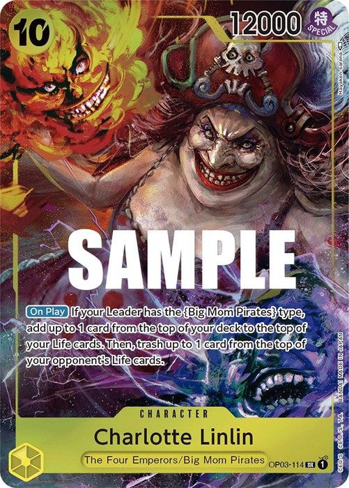 Charlotte Linlin (114) (Alternate Art) (OP03-114) (Foil) [Pillars of Strength]