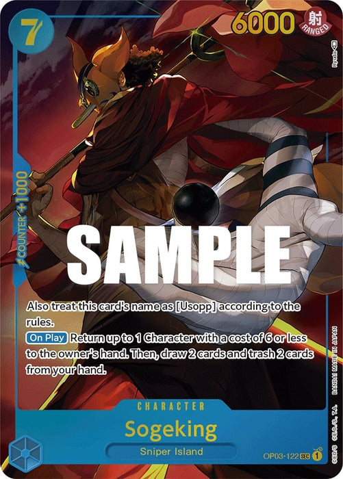 Sogeking (Alternate Art) (OP03-122) (Foil) [Pillars of Strength]