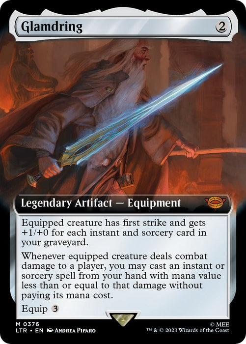 Image for Glamdring (Extended Art) (376) [Universes Beyond: The Lord of the Rings: Tales of Middle-earth] - Magic: The Gathering