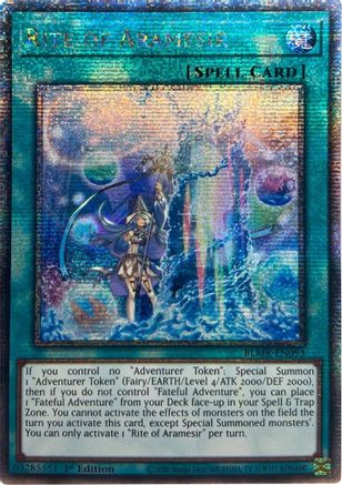 Rite of Aramesir (Quarter Century Secret Rare) (BLMR-EN093) 1st Edition [Battles of Legend: Monstrous Revenge]