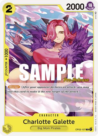 Charlotte Galette [OP03-107] (Pillars of Strength Pre-Release Cards)