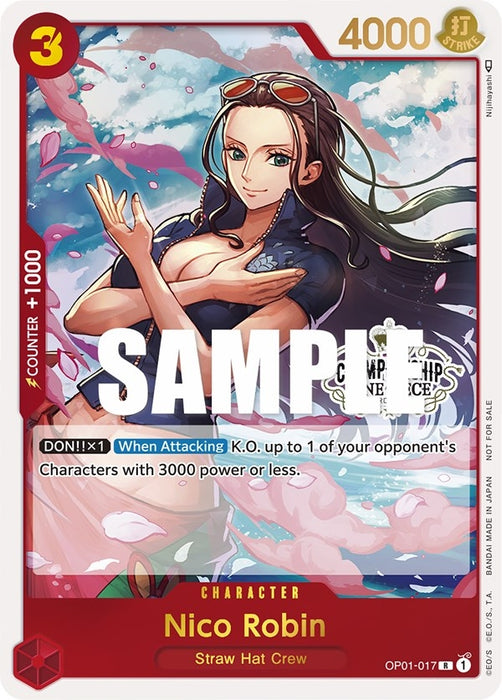 Nico Robin (Store Championship Participation Pack) [OP01-017] (One Piece Promotion Cards)