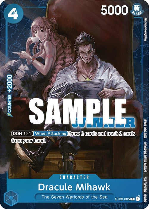 Dracule Mihawk (Winner Pack Vol. 4) (ST03-005) (Foil) [One Piece Promotion Cards]