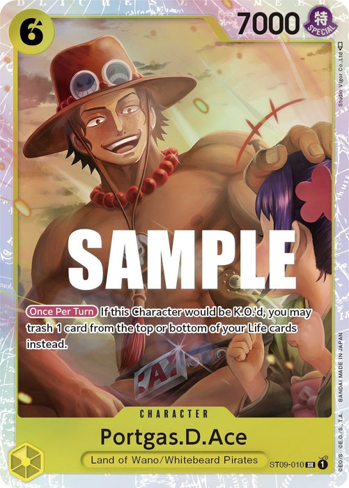 Image for Portgas.D.Ace (ST09-010) (Foil) [Starter Deck 9: Yamato] - One Piece Card Game