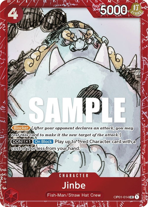 Jinbe (Premium Card Collection -ONE PIECE FILM RED Edition-) (OP01-014) (Foil) [One Piece Promotion Cards]