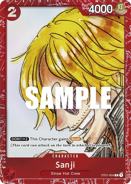 Sanji (Premium Card Collection -ONE PIECE FILM RED Edition-) (ST01-004) (Foil) [One Piece Promotion Cards]
