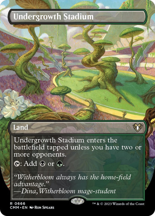 Image for Undergrowth Stadium (Borderless) (666) [Commander Masters] - Magic: The Gathering