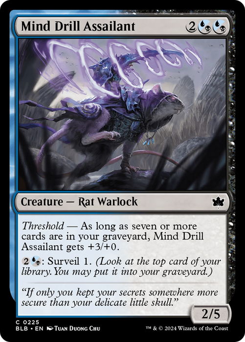 Mind Drill Assailant [BLB-225] Foil - Bloomburrow