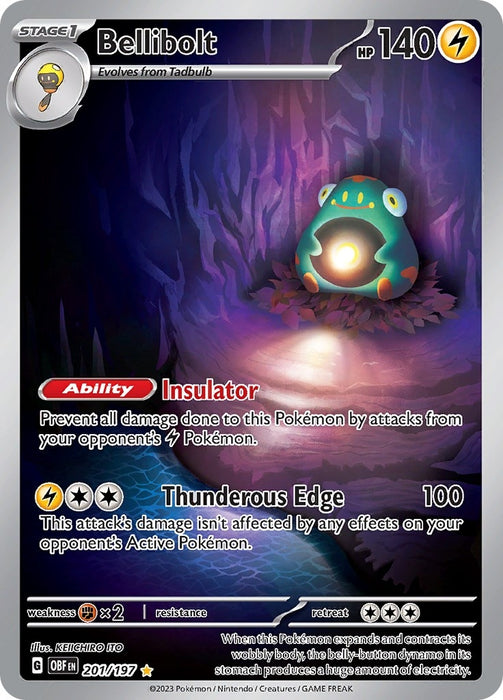 Image for Bellibolt (201/197) (Holofoil) [SV03: Obsidian Flames] - Pokemon