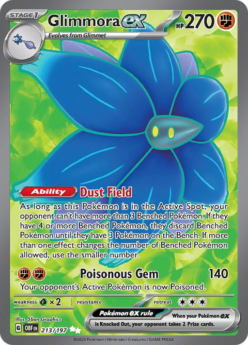 Image for Glimmora ex (213/197) (Holofoil) [SV03: Obsidian Flames] - Pokemon