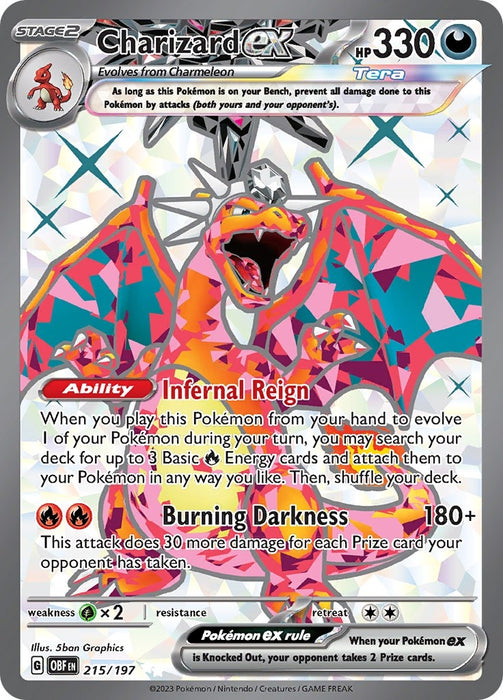 Image for Charizard ex (215/197) (Holofoil) [SV03: Obsidian Flames] - Pokemon