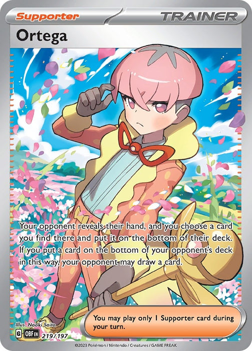 Image for Ortega (219/197) (Holofoil) [SV03: Obsidian Flames] - Pokemon