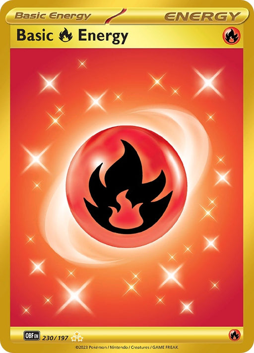 Image for Basic Fire Energy (230/197) (Holofoil) [SV03: Obsidian Flames] - Pokemon
