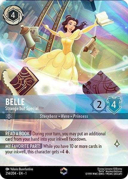Image for Belle - Strange but Special (Enchanted) (214/204) (Holofoil) [The First Chapter] - Disney Lorcana