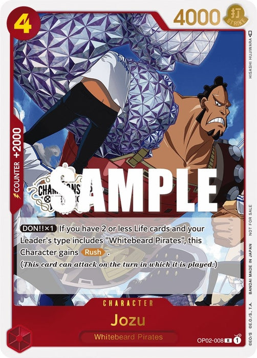 Jozu (Store Championship Participation Pack Vol. 2) [OP02-008] (One Piece Promotion Cards)