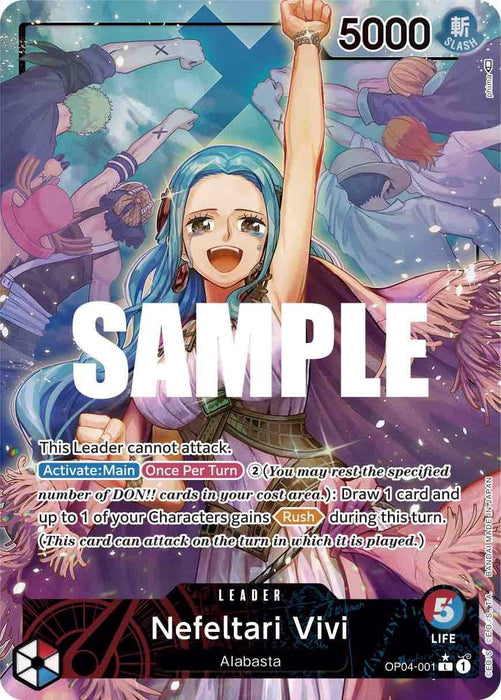 Nefeltari Vivi (001) (Alternate Art) (OP04-001) (Foil) [Kingdoms of Intrigue]