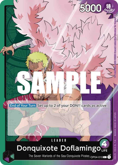 Image for Donquixote Doflamingo (019) (OP04-019) [Kingdoms of Intrigue] - One Piece Card Game