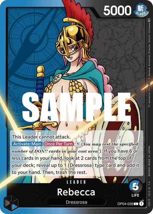 Image for Rebecca (039) (OP04-039) [Kingdoms of Intrigue] - One Piece Card Game