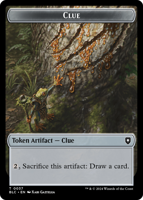 Clue [TBLC-037] Foil - Bloomburrow Commander Tokens