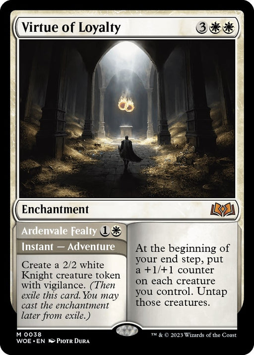 Image for Virtue of Loyalty (38) (Foil) [Wilds of Eldraine] - Magic: The Gathering