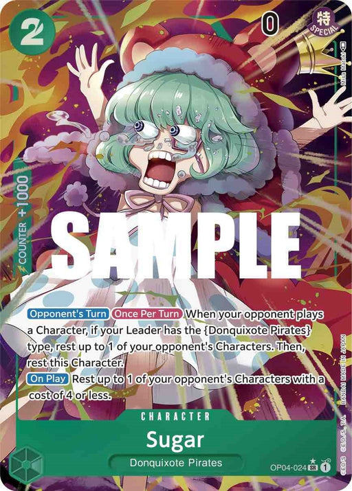 Image for Sugar (Alternate Art) (OP04-024) (Foil) [Kingdoms of Intrigue] - One Piece Card Game