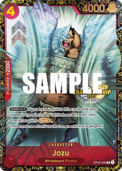 Jozu (Championship 2023) [OP02-008] (One Piece Promotion Cards)