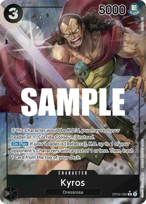 Image for Kyros (Alternate Art) (OP04-082) (Foil) [Kingdoms of Intrigue] - One Piece Card Game