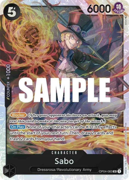 Image for Sabo (OP04-083) (Foil) [Kingdoms of Intrigue] - One Piece Card Game
