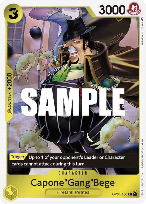 Image for Capone"Gang"Bege (OP04-100) (Foil) [Kingdoms of Intrigue] - One Piece Card Game
