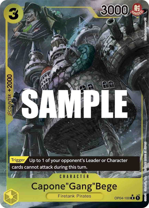 Capone"Gang"Bege (Alternate Art) (OP04-100) (Foil) [Kingdoms of Intrigue]