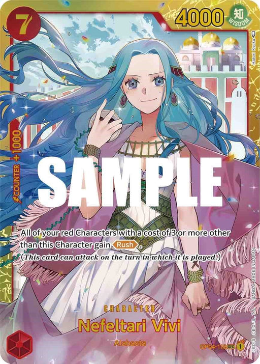 Image for Nefeltari Vivi (118) (OP04-118) (Foil) [Kingdoms of Intrigue] - One Piece Card Game