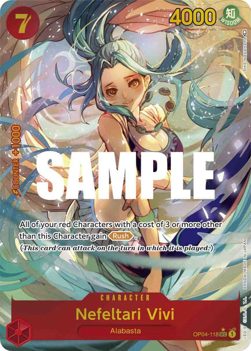 Image for Nefeltari Vivi (118) (Alternate Art) (OP04-118) (Foil) [Kingdoms of Intrigue] - One Piece Card Game