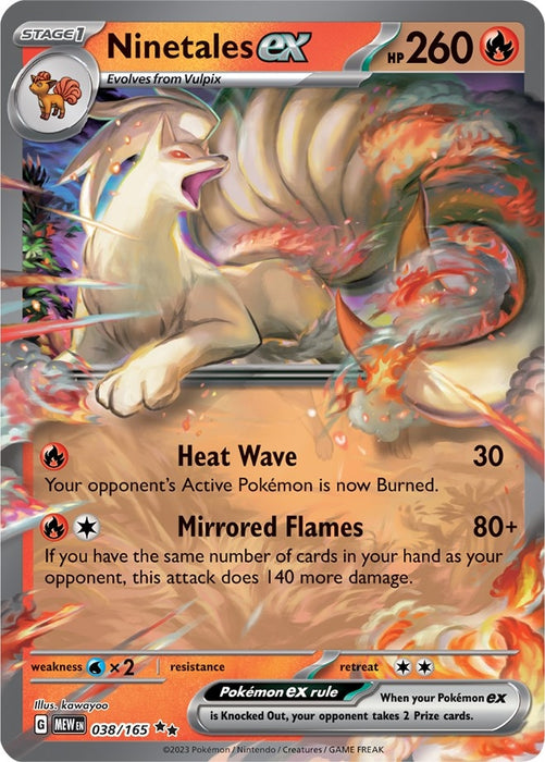 Image for Ninetales ex (038/165) (Holofoil) [SV: Scarlet & Violet 151] - Pokemon