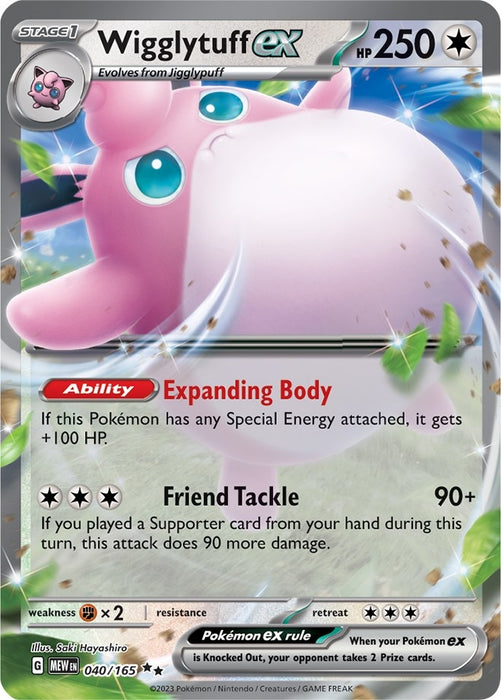 Image for Wigglytuff ex (040/165) (Holofoil) [SV: Scarlet & Violet 151] - Pokemon