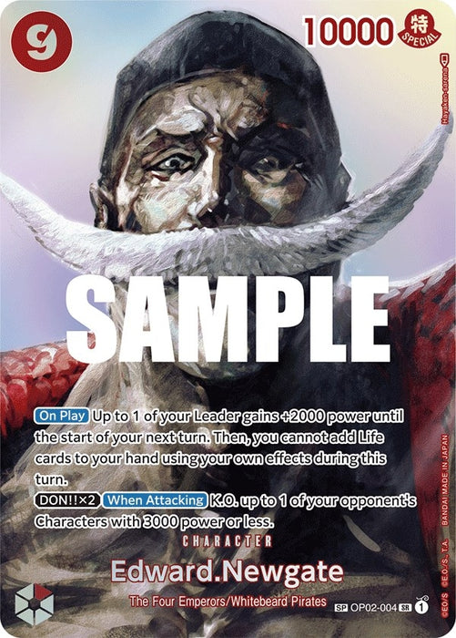 Edward.Newgate (SP) (OP02-004) (Foil) [Kingdoms of Intrigue]