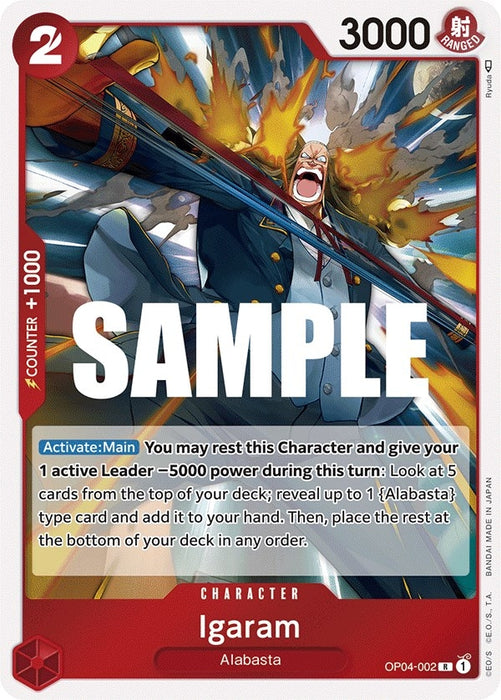 Image for Igaram (OP04-002) (Foil) [Kingdoms of Intrigue] - One Piece Card Game