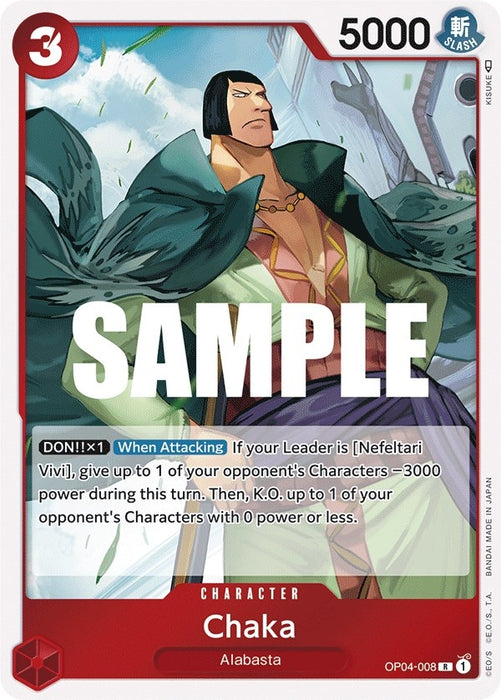 Image for Chaka (OP04-008) (Foil) [Kingdoms of Intrigue] - One Piece Card Game