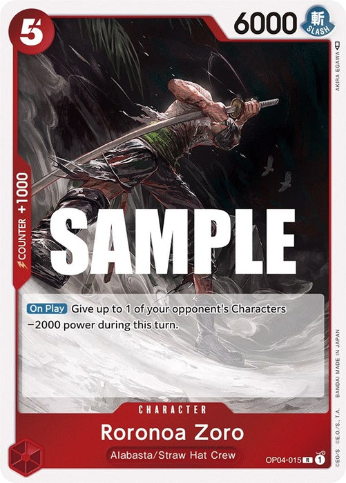 Image for Roronoa Zoro (OP04-015) (Foil) [Kingdoms of Intrigue] - One Piece Card Game