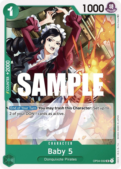 Image for Baby 5 (OP04-032) [Kingdoms of Intrigue] - One Piece Card Game