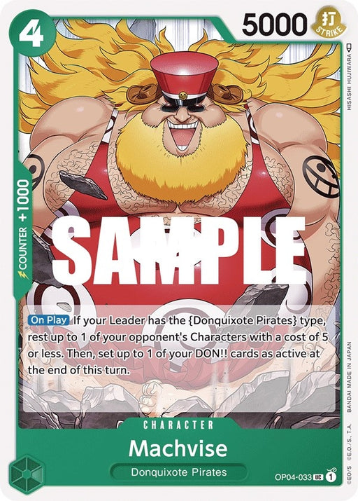 Image for Machvise (OP04-033) [Kingdoms of Intrigue] - One Piece Card Game